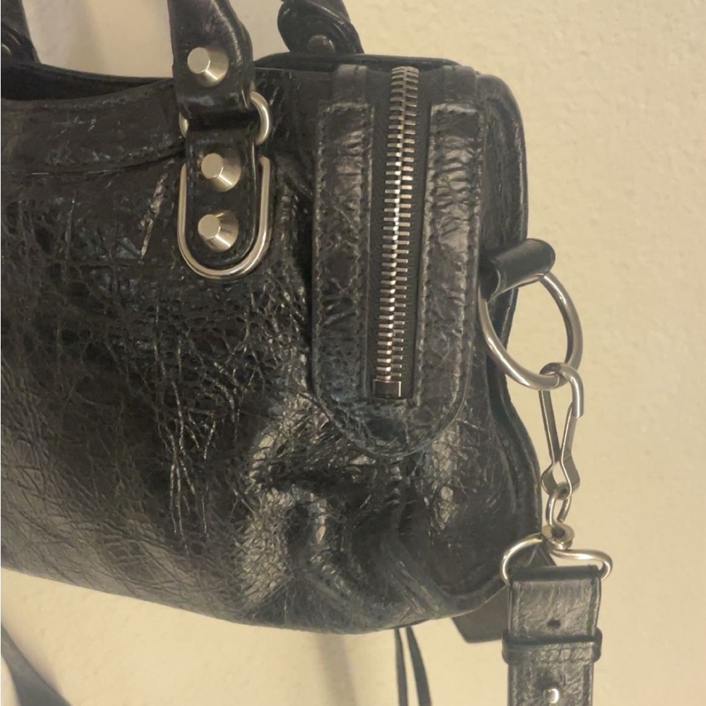 Balenciaga Black Mini Motorcycle City Bag - Picture 9 of 16